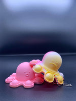 Poptastic Reversible Happy/Sad Octopus Popper Keychains