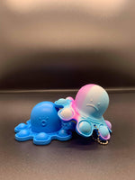 Poptastic Reversible Happy/Sad Octopus Popper Keychains