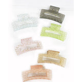 Diamond Rectangle Hair Claw Clips