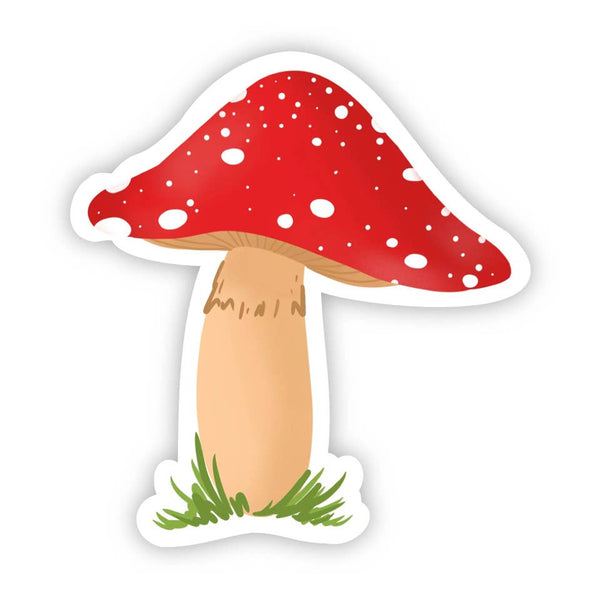 Big Moods Red Mushroom Vinyl Sticker