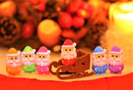 Santa & Sleigh Mini Puzzle Erasers