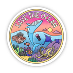 Big Moods 'Save the Ocean' Vinyl Sticker