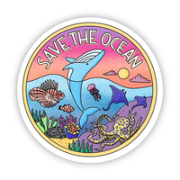 Big Moods 'Save the Ocean' Vinyl Sticker