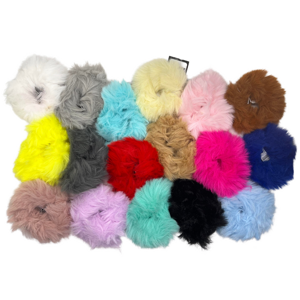 Faux Fur Scrunchies