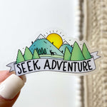 Big Moods 'Seek Adventure' Clear Vinyl Sticker