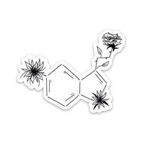 Big Moods Black & White Serotonin Symbol Vinyl Sticker
