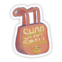 Big Moods 'Shop Small' Handbag Vinyl Sticker
