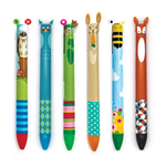 Snifty 2 Color Click Pens - Woodland
