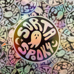 Doodle By Meg 'Sorta Spooky' Holographic Vinyl Sticker