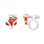 Girl Nation Holiday Clip-On Cutie Earrings - Holiday Stocking