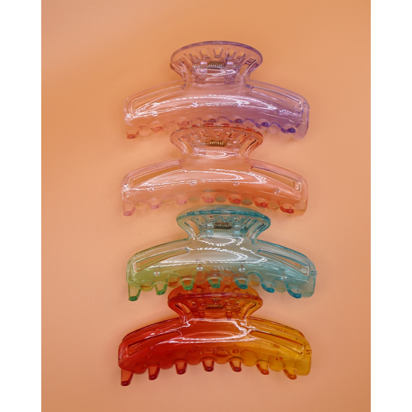 Tie Dye Ombre Hair Claw Clips