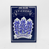 Home Malone Bluebonnet Vinyl Sticker