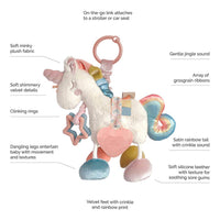 Itzy Ritzy Link & Love Unicorn Activity Plush