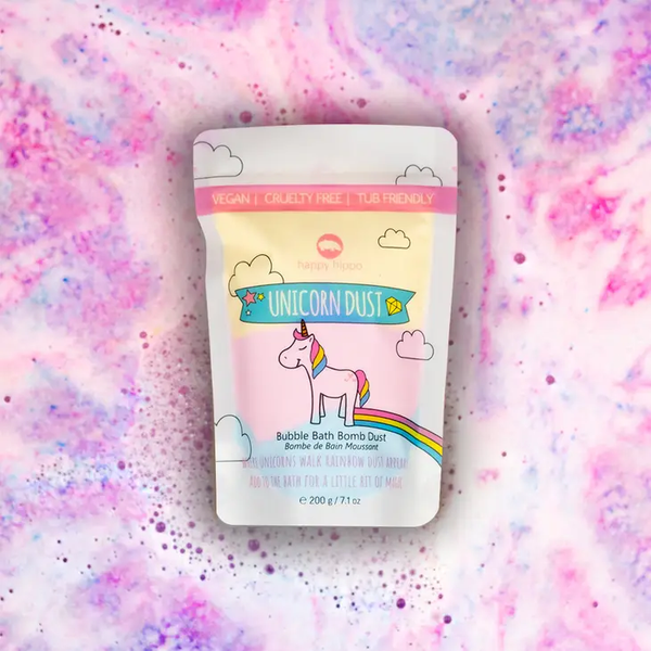Happy Hippo Bath Co Unicorn Bubble Bath Bomb Dust