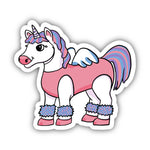 Big Moods Unicorn Fitness Instructor Vinyl Sticker