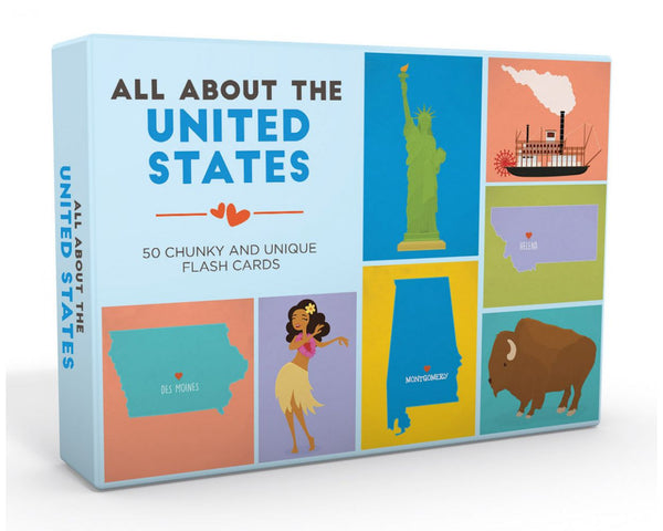 All About The United States Alphabet Flash Cards