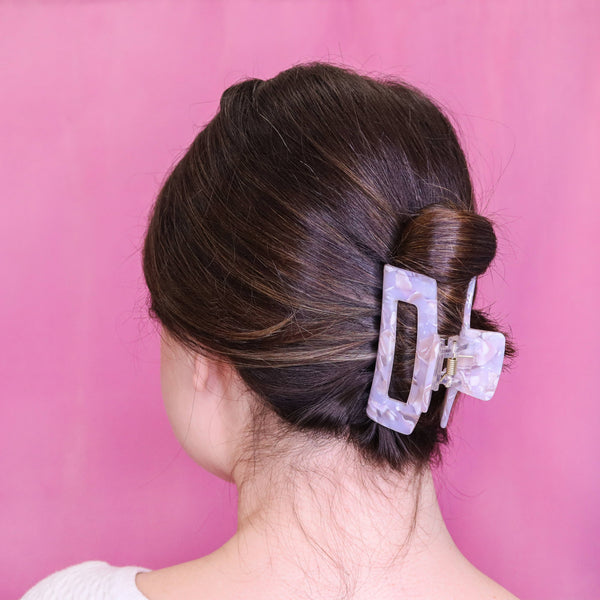 White Pearl Claw Hair Clip