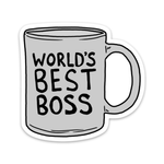 Big Moods 'World's Best Boss' Vinyl Sticker